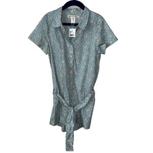 Bonpoint Elixane Floral Combination Romper Size 8